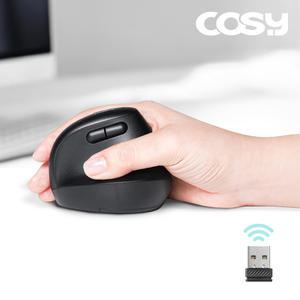 COSY 무소음 미니 무선 버티컬 마우스 / PC 노트북 휴대용 여성 학생 어린이 손목마우스 66x81x67mm