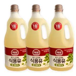 사조 해표 식용유 콩기름 1.5L x 3개 / 최신상품