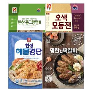 사조+한성 명절선물세트1(반찬동그랑땡+오색모듬전30g+한성해물경단+한성떡갈비500g)