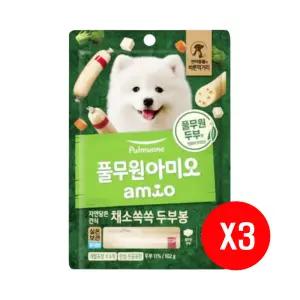 풀무원 아미오 자연담은 간식 채소쏙쏙 두부봉 102g x 3개