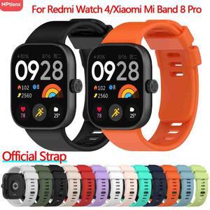 Xiaomi Redmi Watch 4 용 실리콘 스트랩 Mi Band 8 Pro 손목 밴드 액세서리 스마트 시계 시계줄 교체 Corre