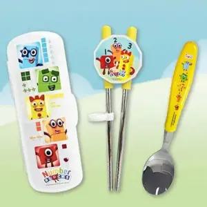 넘버블록스 한손에 교정 젓가락 스푼 케이스 세트 (WFJYA2J)