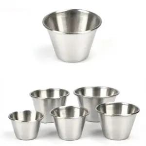 스텐 27종 간장 마늘 쌈장 양념 소스 종지 찬기 캠핑 반찬 그릇 5.8cm 6.5cm 7.2cm 7.7cm 8.7cm