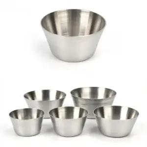 스텐 27종 마늘 쌈장 간장 양념 소스 종지 캠핑 반찬 그릇 5.5cm 6.2cm 7cm 7.5cm 8.2cm