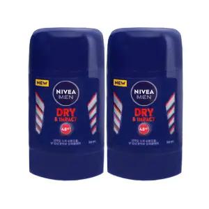 니베아 데오드란트 드라이 임팩트 포맨 스틱 50ml x2