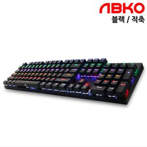앱코 해커 K640 적축 게이밍 기계식키보드 [블랙]