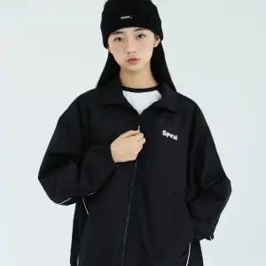 [더데이걸]화이트 라인 박시핏 바람막이TGJA24301