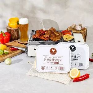 춘천그린식품 리얼 통갈비 강명희 춘천 숯불 닭갈비 600g*2팩