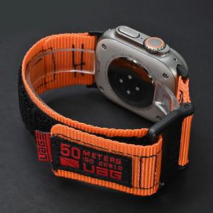 Apple watch Ultra 2 용 나일론 스트랩 49mm 45mm 44mm 42 시리즈 9 8 7 6 5 4 3 SE iwatch 41 40 38mm 용 스포츠 시계 밴드