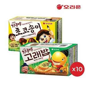 [오리온]오리온 한글날 고래밥 1P (46g) x 10개 + 초코송이 1P (50g) x 10개