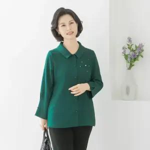 엄마옷 마담4060 자가드핫픽스블라우스 중년여성 데일리 -ZBL2509088-