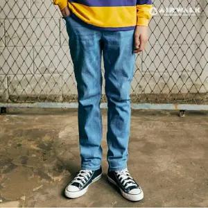 [보리보리/에어워크 주니어]데일리 2컬러 테이퍼드핏 밴딩 청바지