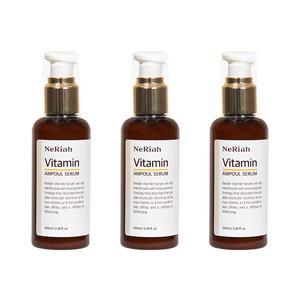 3개묶음 네리아 비타민C 앰플세럼 100ml 잡티 여드름 화이트닝 판테놀