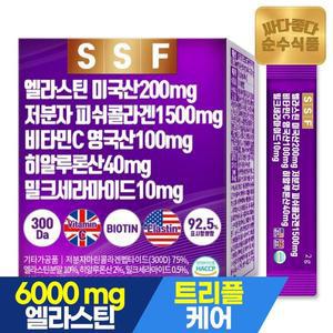 [NS홈쇼핑]순수식품 엘라스틴 200mg 저분자 피쉬 콜라겐 히알루론산 밀크세라마이드 1박스(3..[31015468]