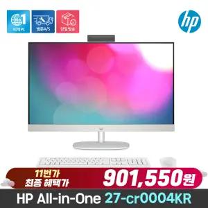 [최종90만+한컴] HP 27-cr0004KR R7-7730U/8GB/512GB/무선 키보드 SET/Win11/27인치/일체형