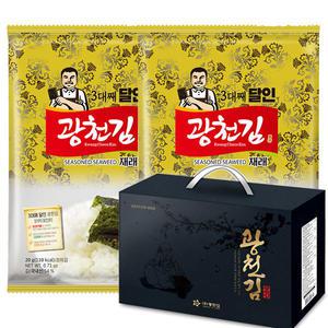 광천김 달인30호 재래전장김 20봉 프리미엄 선물세트 /재래김/전장김/조미김