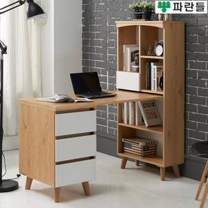 [착불배송] 파란들가구 SS 높은다리서랍통 h형책상책장세트 학생책상