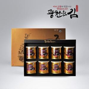 광천원김  맛있는 귀한 재래김 캔 선물세트(8개입)