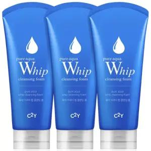 C2Y 퓨어 아쿠아휩 클렌징폼 120ml 3개 번들 세트