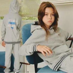 [보리보리/포인터웍스]주니어 루즈핏 베이직 후드_MELANGE GREY (ISF41TH04G_MY)