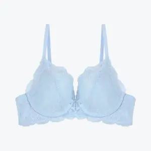 [섹쿠] 러블리 컴포트 스카이블루 노와이어 브라_스카이블루
