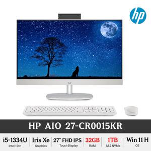 HP AIO 27-cr0015KR (RAM 32GB/NVMe 1TB) i5 13세대 27인치 터치 윈11홈 올인원 일체형PC