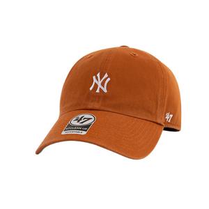 47브랜드 NY양키스 미니로고 볼 캡 야구 모자 오렌지