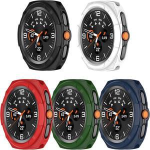 삼성 갤럭시 워치 8/8 클래식 46mm 40mm용 러기드 베젤 케이스, 보호 소프트 TPU 범퍼 커버 8