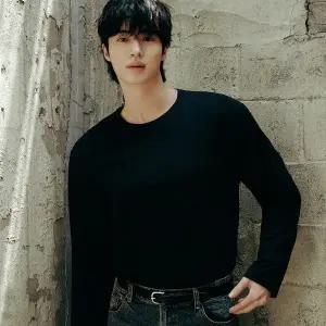 [지오다노]긴팔티 남자 무지 기본핏 롱슬리브 긴팔 티셔츠 591002_s