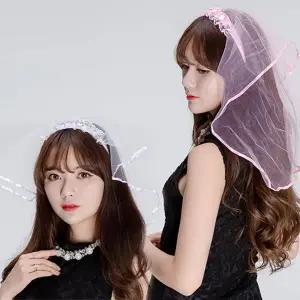 파티소품 면사포 헤어머리띠 여자헤어밴드 헤어띠