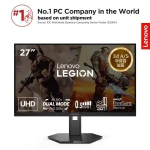 레노버 리전 27인치 게이밍모니터 4K UHD FHD 듀얼모드 Fast IPS 320Hz 0.5ms 27U-10 / 67D1GAC1KR