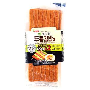 롯데 엔네이처 두툼 김밥 햄 (120gx2개)