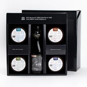 맛간장&신안천일염 구운소금 4종 선물세트/명절 설 새해 추석 한가위 소금 선물세트 단체 답례품 추천