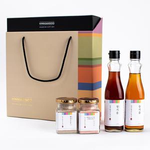 참기름&들기름&소금2종 선물세트/기업 관공서 회사 답례품 추석 한가위 설 새해 구정 명절 소금 선물세트