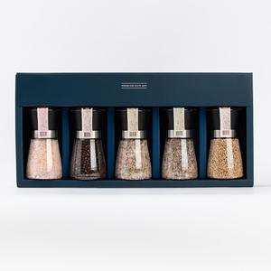 히말라야 핑크소금&통후추&로즈마리&바질 허브솔트&참깨 그라인더 5종/회사 관공서 단체 선물세트