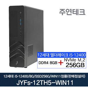 주연테크 12세대 JYFs-12TH5 i5-12400/8G/NVMe256G/윈11설치 사무용 기획 데스크탑