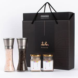 핑크솔트그라인더+후추그라인더+소금 2종 선물세트  결혼 조문 기업 행사 답례품 명절 설 추석 선물