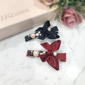 [JJQUEEN] 비비앤리본집게핀 Hhr297(2가지 컬러중 택1)