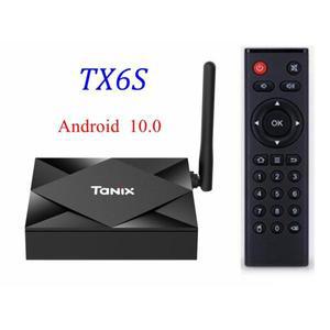안드로이드 10.0 Tanix TX6S TV 박스 Allwinner H616 쿼드 코어 4G RAM 32GB 64GB ROM 2.4G5GHz Wifi BT 6K