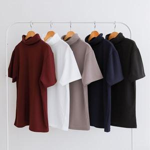 [리빌모아]남자 데일리 데니안 목폴라 무지 반팔 티셔츠 5C5 TSH Q105_P392725514