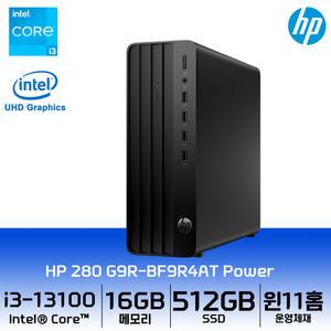 HP Pro SFF 280 G9R-BF9R4AT Power 데스크탑 i3-13100/16GB/512GB/W11H 미니 슬림 인텔