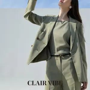 끌레르바이브 GLOWY새틴수트셋업(자켓+팬츠) 2종