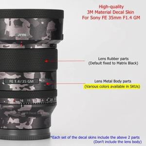 소니 FE 35mm F1.4 GM 데칼 스킨 카메라 렌즈 스티커 비닐 랩 스크래치 방지 필름 FE35 35 SEL35F14GM 용