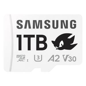 [미국배송] 삼성 프로 플러스 소닉 더 헤지혹 + 어댑터 1TB 마이크로SDXC 최대 180MB/S 풀 HD 및 4K UHD UHS-I C10 U3 V30 A2 닌텐도 스위치용 스팀 덱 GOPRO DJI 드론용 태블릿(MB-MD1T0SA/LC1)