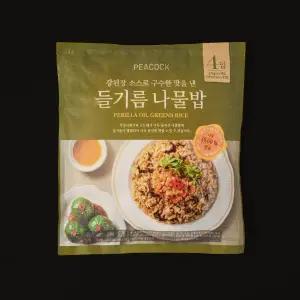 피코크 들기름나물밥 851.04g (4개입, 들기름 별첨) 2개 간편식 간식 저녁