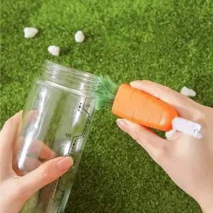 휴대용 실리콘 컵 세척 솔 텀블러 뚜껑 젖병 청소 도구