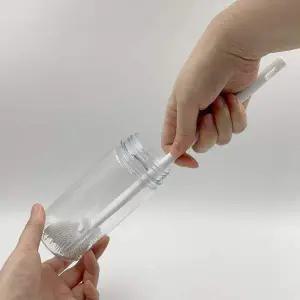 부드러운 실리콘 텀블러 세척솔 유리병 젖병 세척용 브러시