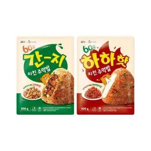 60계 하하핫치킨주먹밥 (100g5입)+간지치킨주먹밥 (100g5입)