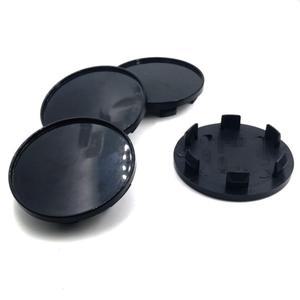 4pcs 60mm 53mm 휠 센터 캡 허브 W 작업 레이싱 T1S F2S D3S W4S V5S 림 커버 로고 없음 블랙 크롬