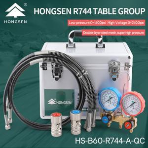 이산화탄소 불소 계량기 압력 게이지 HS-R744, 에어컨 냉매 테이블 CO2 스노우